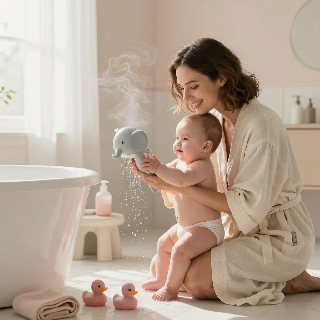 Make Bathtime a Splash: Adorable Elephant Shower Head for Baby