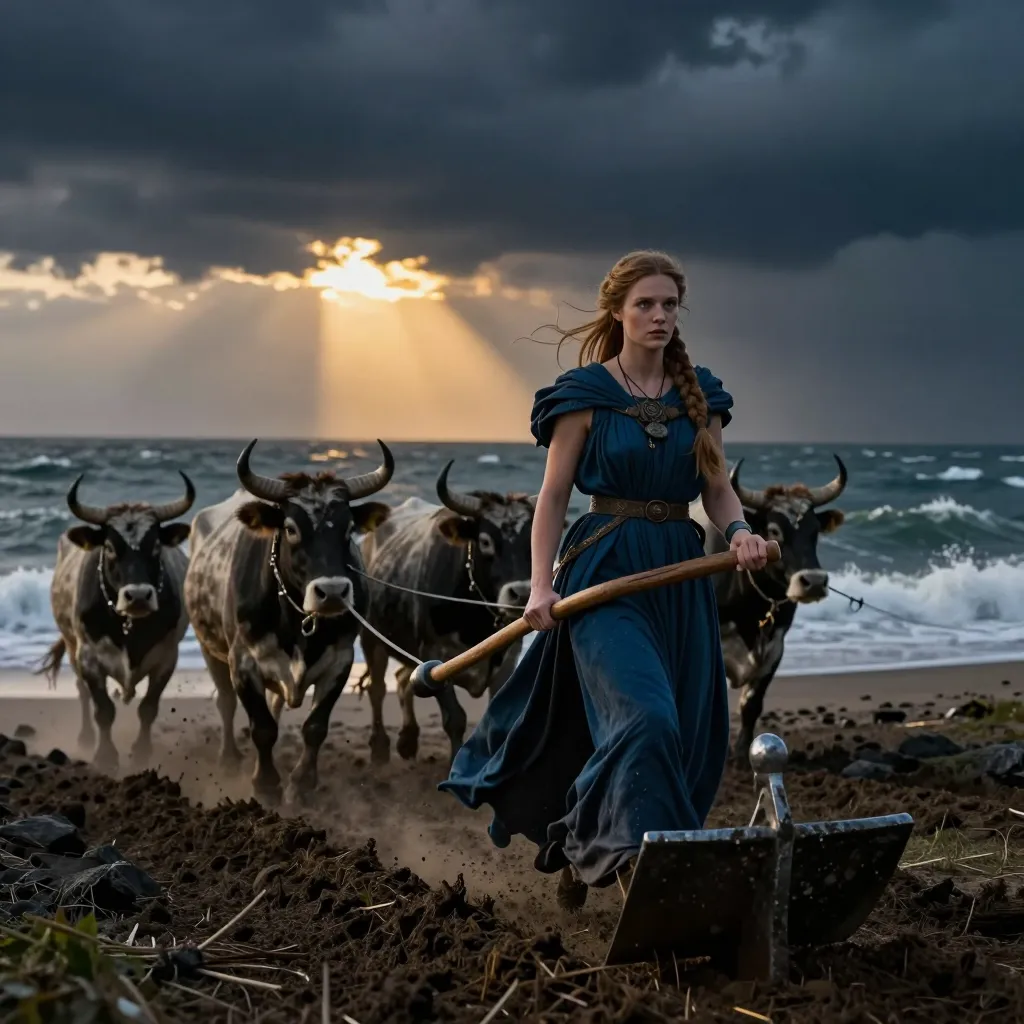 Gefjun: The Norse Goddess Who Ploughed Zealand from Sweden