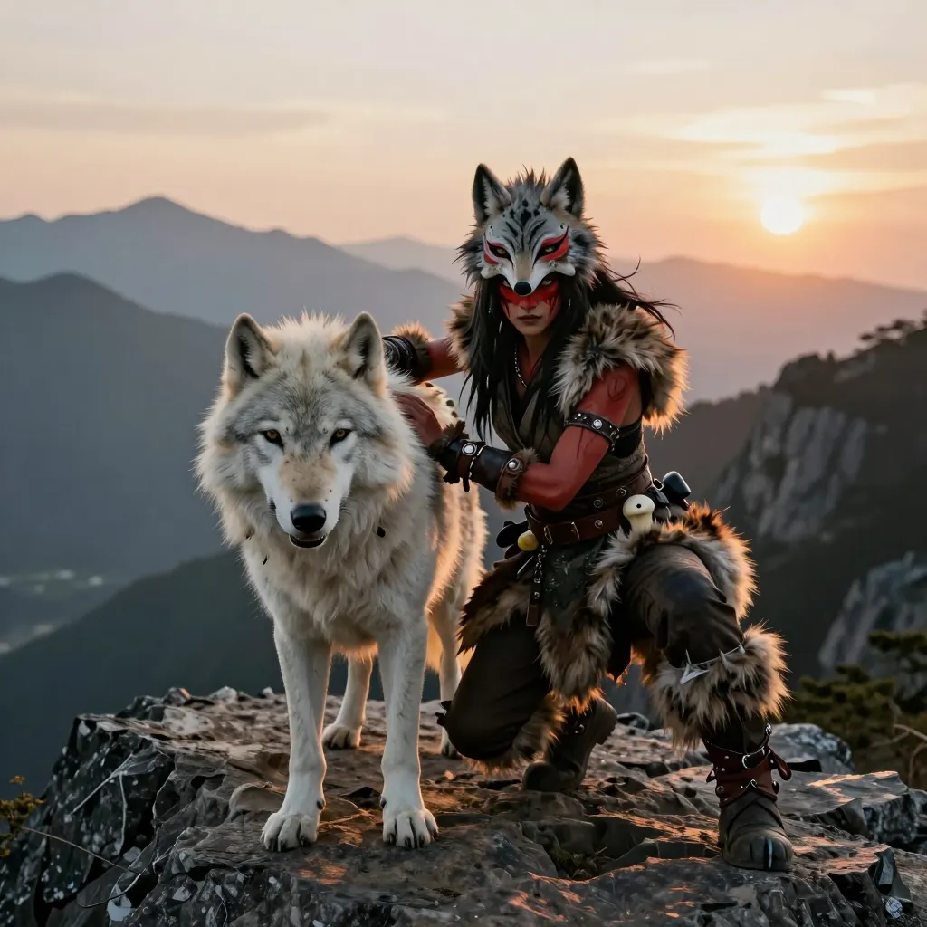 Princess Mononoke Fan Tribute: San & Moro Brought to Life for Mountain Day